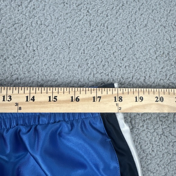 Vintage Reebok Dazzle Basketball Shorts Men 2XL Blue Black White Shiny Silky Y2K - Picture 4 of 16